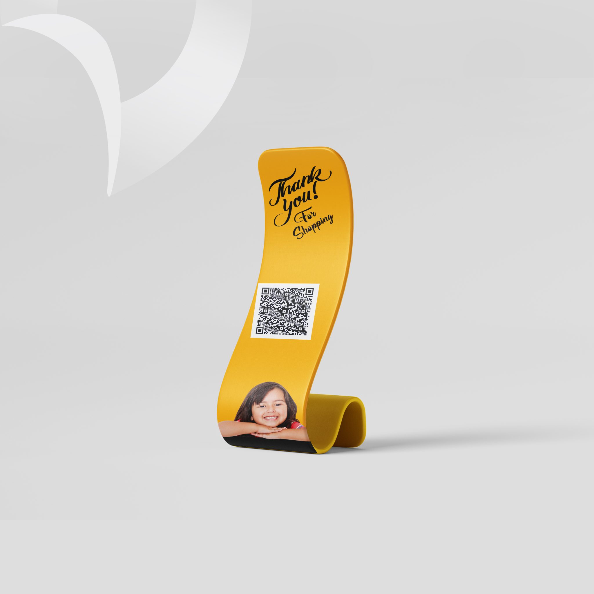 QR Code Stand Snake shape